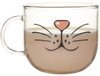 a kitty mug hot drink